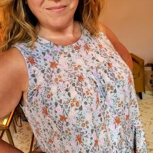 NWT Saints and Hearts Tiered Top